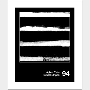 Aphex Twin - Parallel Stripes / Minimalist Style Graphic Design Posters and Art